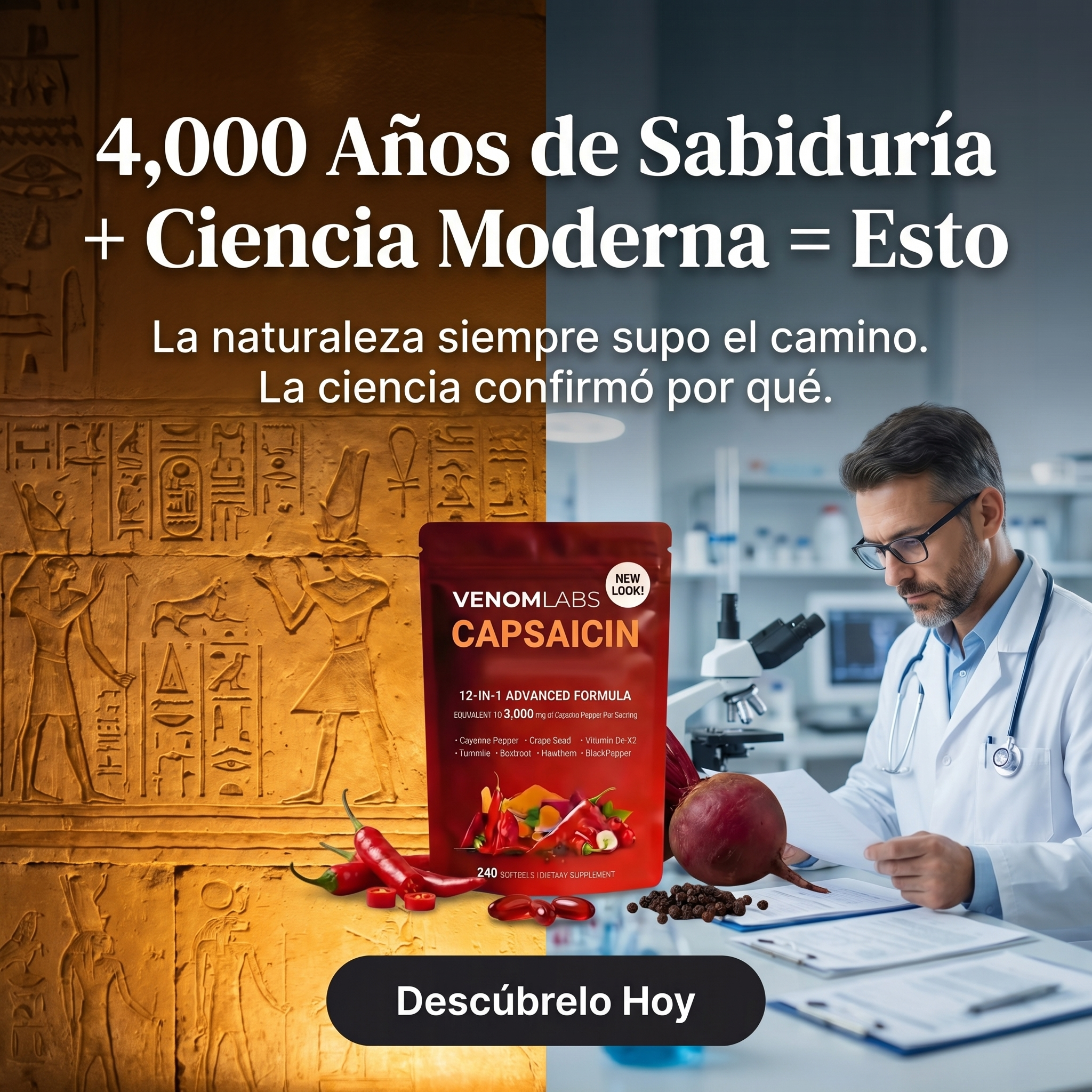 Venom Capsaicin™ | Cápsulas de Chile Cayena