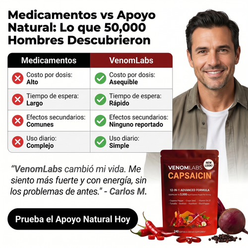 Venom Capsaicin™ | Cápsulas de Chile Cayena