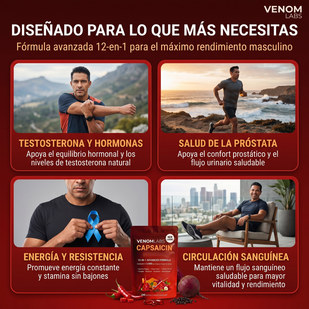Venom Capsaicin™ | Cápsulas de Chile Cayena