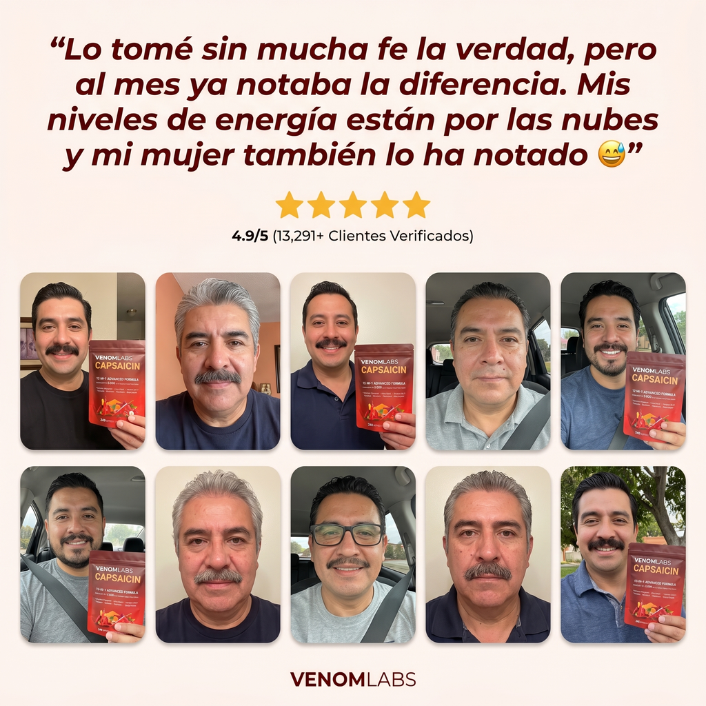 Venom Capsaicin™ | Cápsulas de Chile Cayena