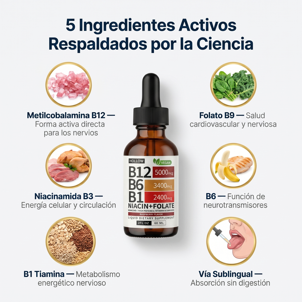 HollowOrganics Complejo de Vitamina B