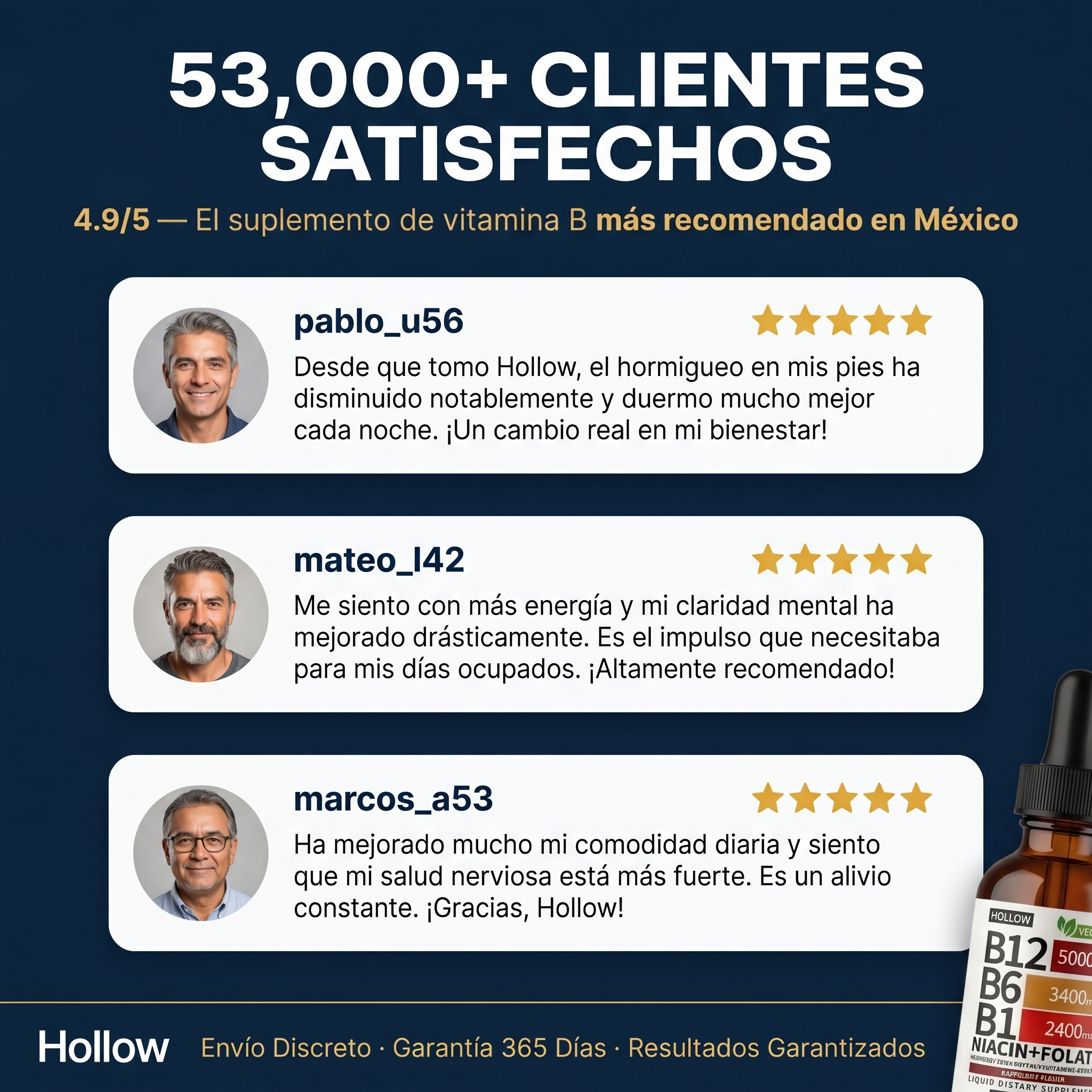 HollowOrganics Complejo de Vitamina B
