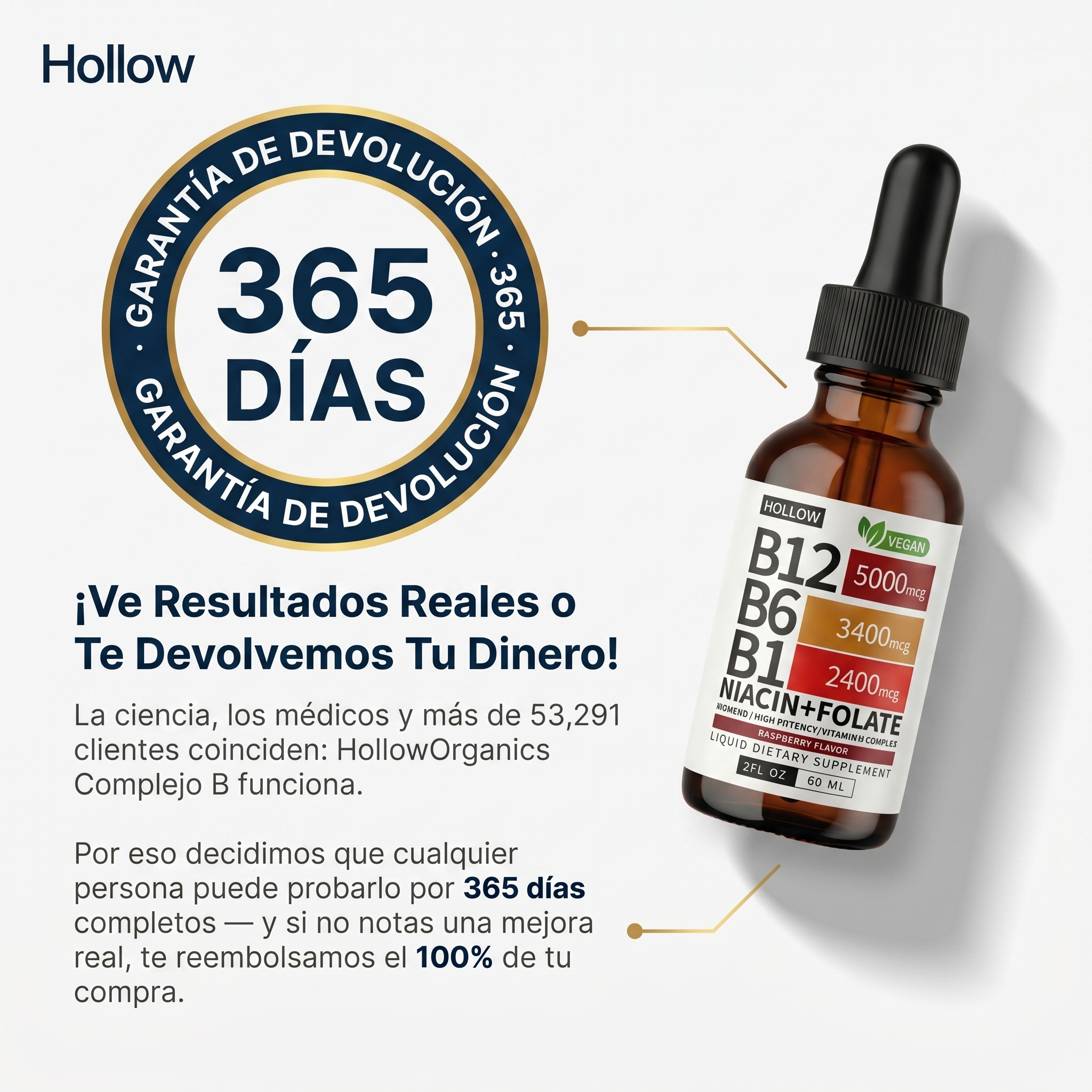 HollowOrganics Complejo de Vitamina B