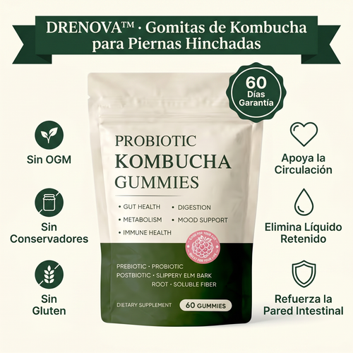 Drenova™ Gomitas de kombucha para piernas hinchadas