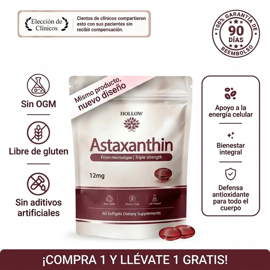 Antioxidante Natural Hollow Astaxanthin™