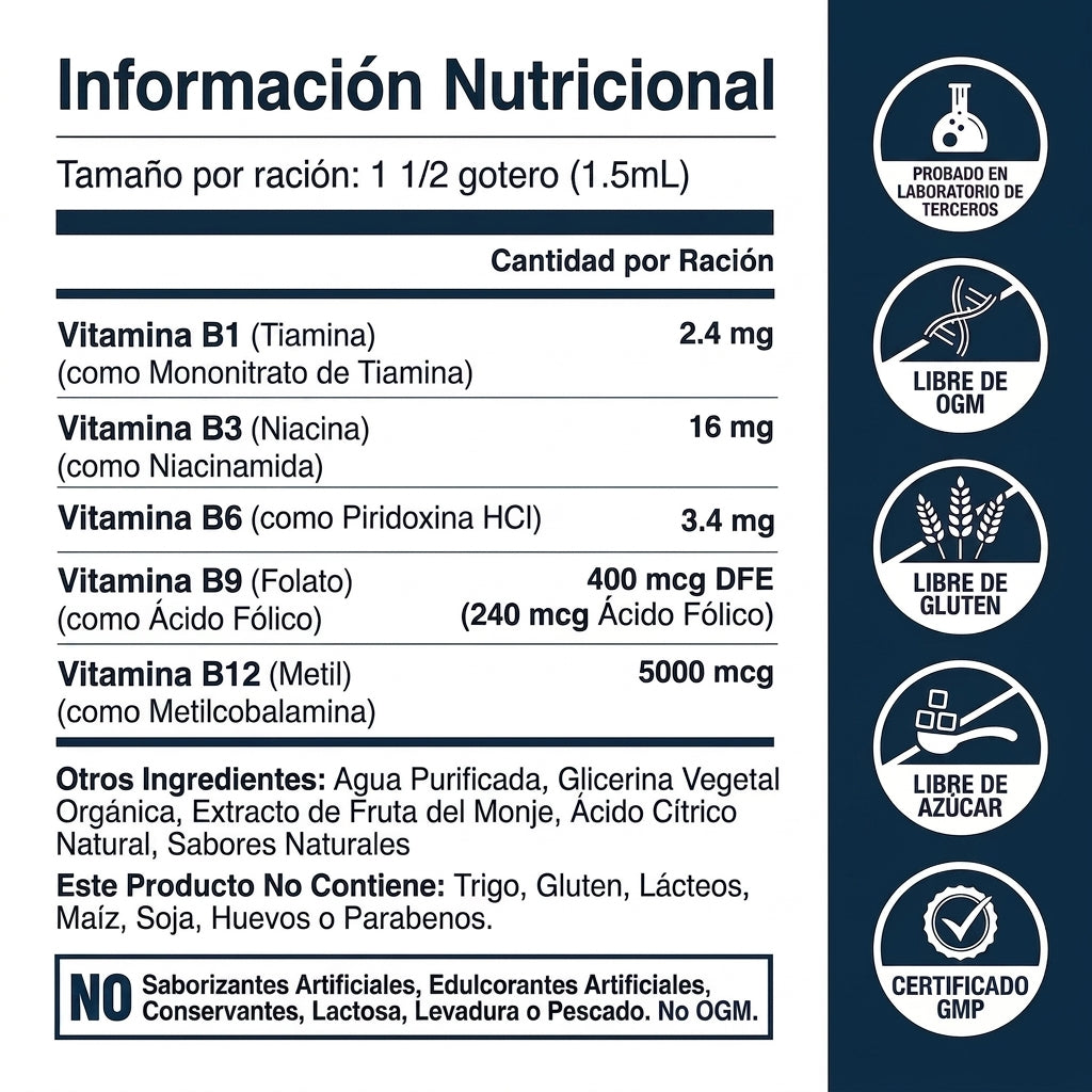 HollowOrganics Complejo de Vitamina B